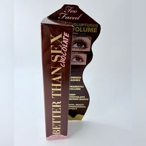 NEW Too Faced Better Than Sex Chocolate Mascara: BROWN